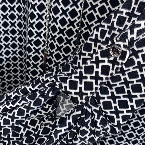 Michael Kors Black And White Geometric Dress - Picture 3 of 4